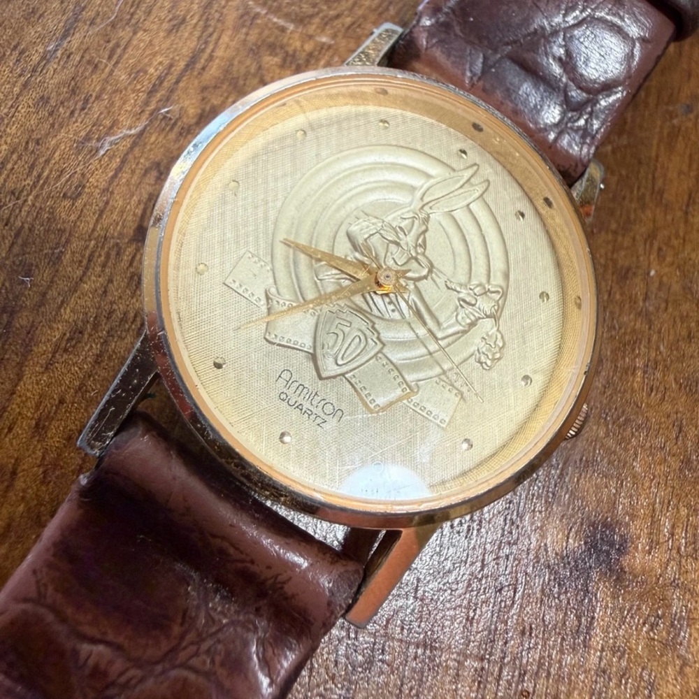 Vintage 1989 Looney Toons Bugs Bunny 50th Anniversary Watch (Quartz Armitron)
